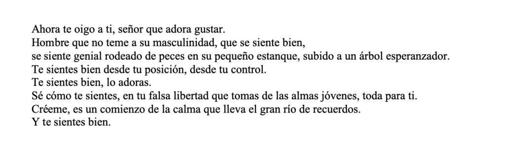 alt="Fragmento de texto final tras la corrección de estilo, donde se ha pulido el manuscrito para mejorar en el ritmo narrativo, eliminar repeticiones y conseguir una estructura más fluida para el lector."